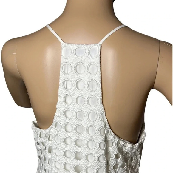1.State ,dress,women M,white,crochet,big eyelet,halter dress,cotton,Resortwear - Picture 5 of 13